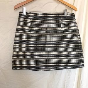 Zara Woman Woven Pattern Mini Skirt